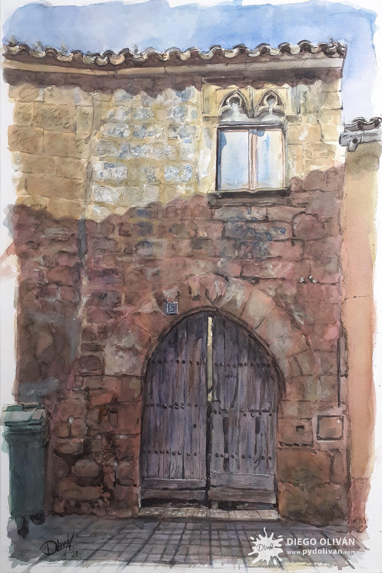 Casa en Luna 40x60 cm año 2021