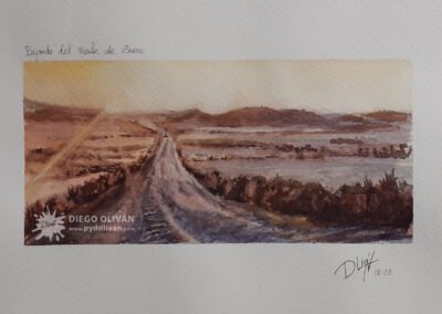 Bajando del monte de Zuera 32,5×46