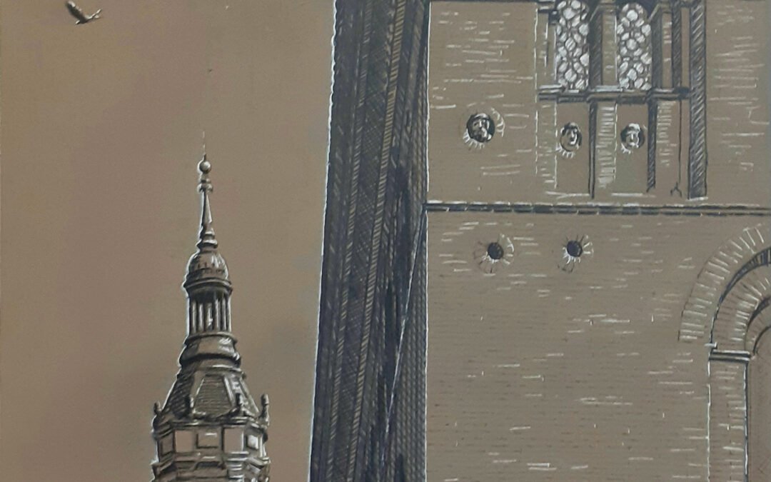 La Lonja ayuntamiento y torre del Pilar de Zaragoza Mixta